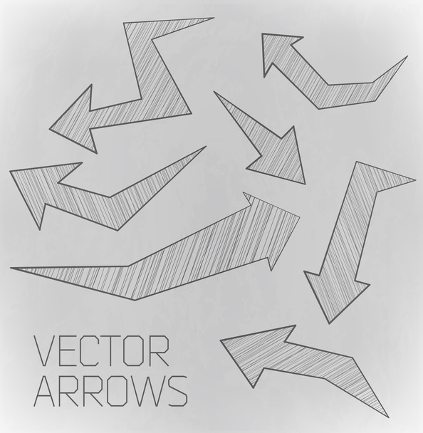 Design arrow of drawing - Vektor, Bild