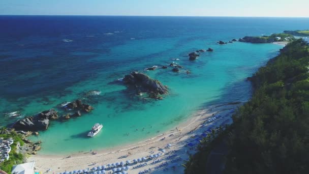paisaje de playa aérea bermuda
 - Imágenes, Vídeo