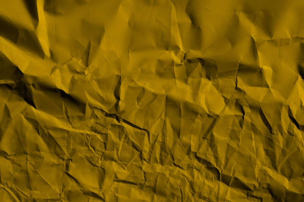 Crumpled paper background, copy space for text. Cropped shot of paper texture. Abstract texture backdrop. - Photo, Image
