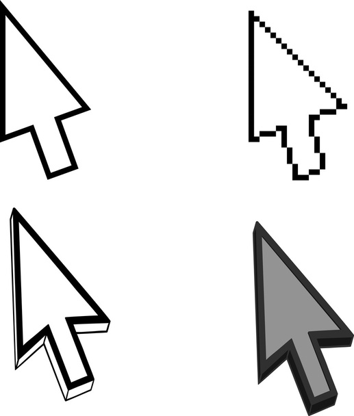 Курсори піктограм стрілок миші Векторні ілюстрації
 - Вектор, зображення