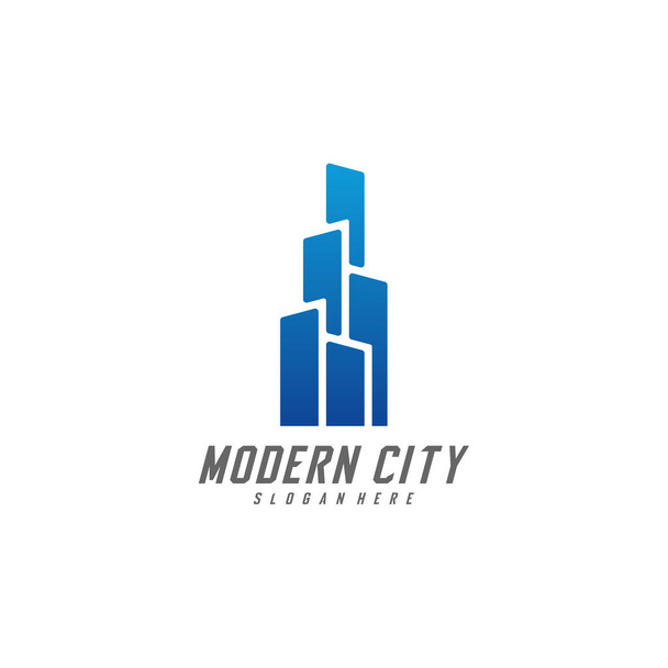 Modern City Logo Design Vector Template, Real estate Logo Concept, Έμβλημα, Design Concept, Creative Symbol, Εικονίδιο - Διάνυσμα, εικόνα