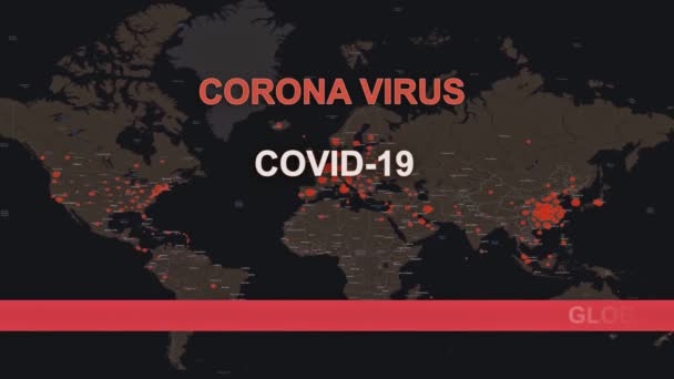 Infecção epidémica por COVID-19 coronavírus pandémico global
 - Filmagem, Vídeo