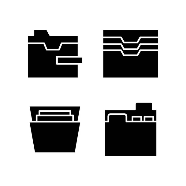 carpetas e iconos de archivo
  - Vector, imagen