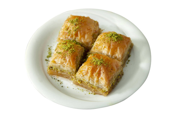 Baklava dessert traditionnel turc à la pistache
 - Photo, image
