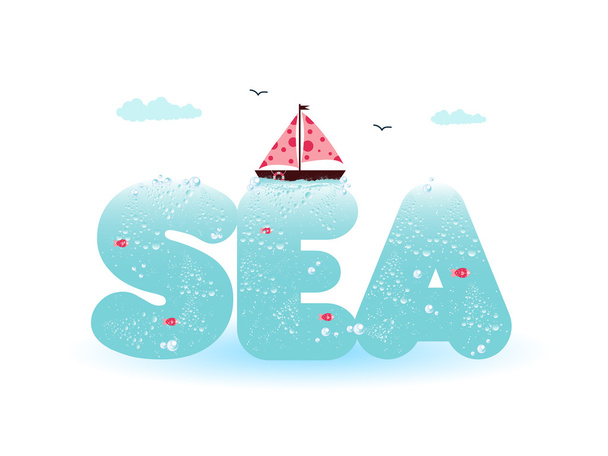 Sea design - Вектор, зображення