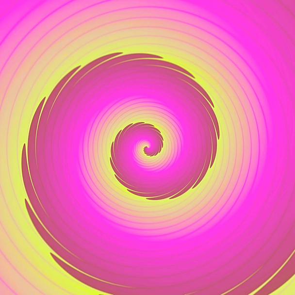 Espiral de cálidos rayos vivos en cubo, plantilla de fondo colorido. Hélice de colores
. - Foto, imagen
