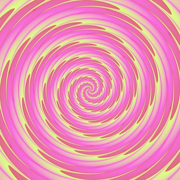 Spiral of warm vivid rays in cube, colorful background template. Helix of colors. - Photo, Image