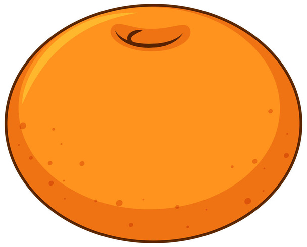 One round orange on white background illustration - Vector, Image
