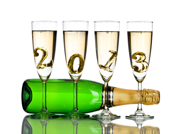Champagne for new year - Photo, Image