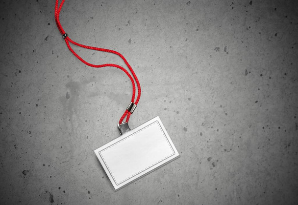 White empty badge mockup , id card - Fotografie, Obrázek