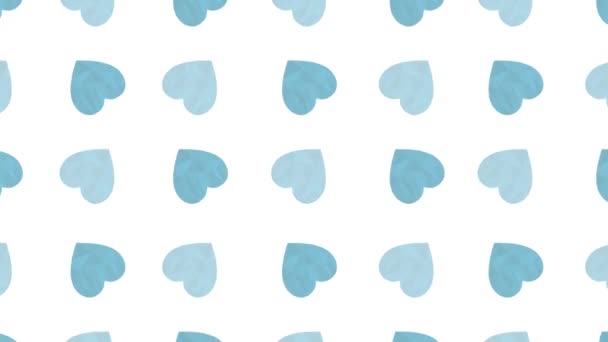 Trendige, sich drehende polygonale Herzanimation. 4k blau-weiße Loopanimation. Verwendbar für Hintergründe, Love Story, Banner, Webseiten, soziale Medien, Likes - Filmmaterial, Video