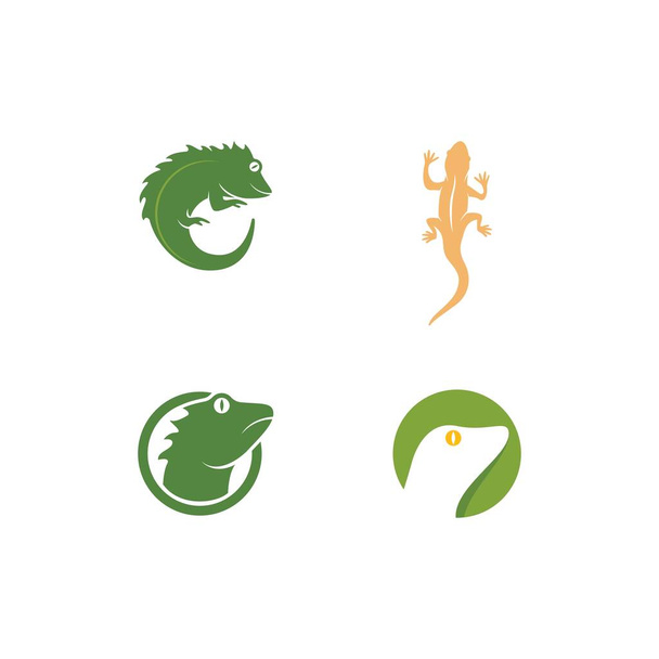 Reptil Logo Illustration Vektordesign - Vektor, Bild