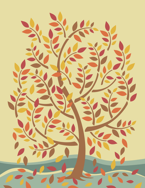 Autumn Tree - Vecteur, image