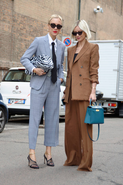 Streets of the city during Milan Fashion Week February 2020 - 写真・画像