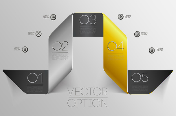 Design elements for options - Vector, Imagen