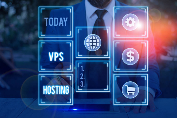 Текстовое написание Vps Hosting. Бизнес-концепция для выделенного сервера miha в среде общего хостинга
. - Фото, изображение
