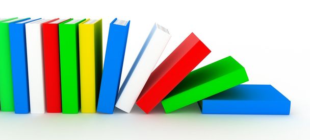Σειρά βιβλίων (διάφορες χρώμα) - Φωτογραφία, εικόνα
