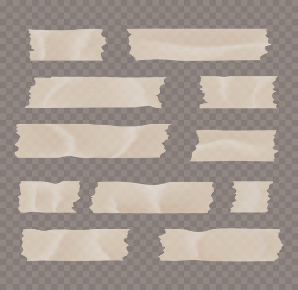 Набор клейкой или маскирующей ленты
 - Вектор,изображение