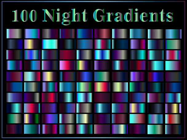 Σύνολο διανυσματικών χρωματικών διαβαθμίσεων Συλλογή χρωματικών τετραγώνων - Διάνυσμα, εικόνα