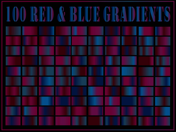 Vector set of color gradients.Color squares collection - Vector, Image