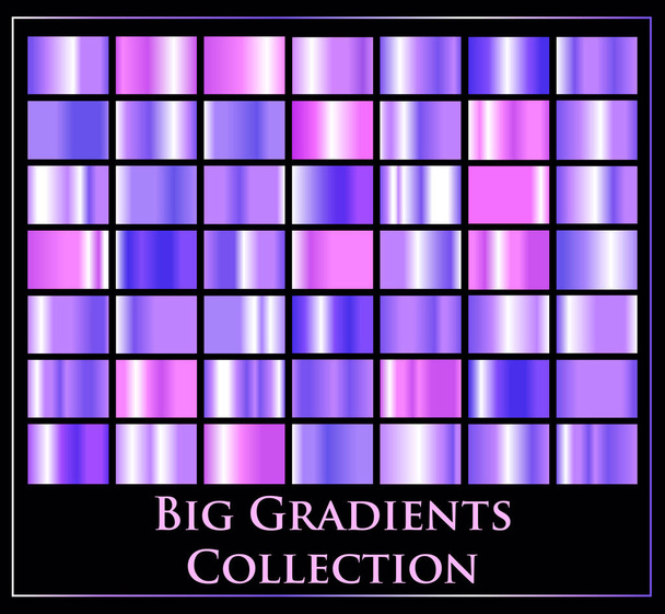 Conjunto vectorial de degradados de color.Colección de cuadrados de color
 - Vector, Imagen