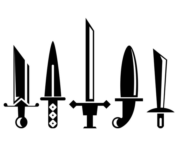 векторная иллюстрация меча и рапиры
 - Вектор,изображение
