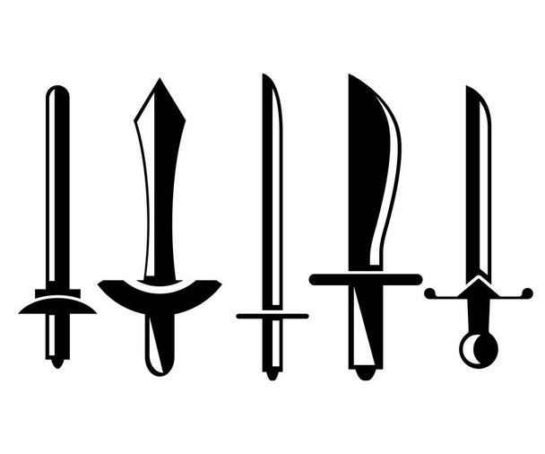 espada y estoque vector ilustración
 - Vector, Imagen