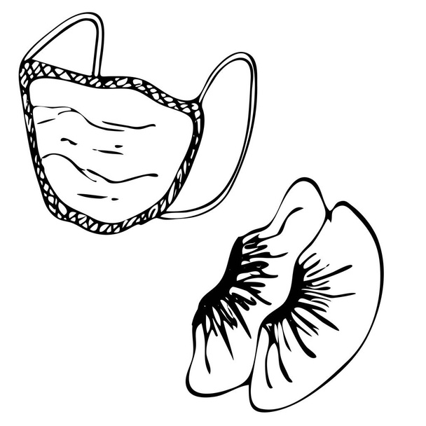 Equipos médicos y herramientas en el estilo de dibujo a mano alzada. Ilustración vectorial
 - Foto, Imagen