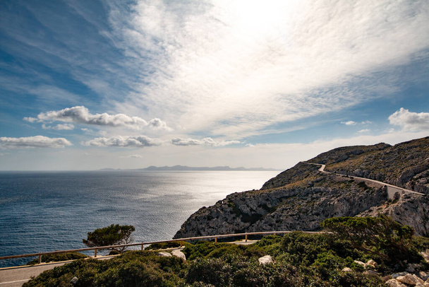 Cap de Formentor, Formentor peninsula with cliffs, Mallorca Spain - Foto, Imagem