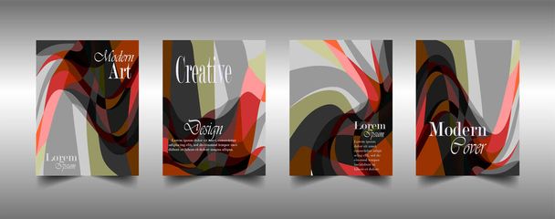 Colorful covers design. Minimal geometric pattern gradients - Vector, Image