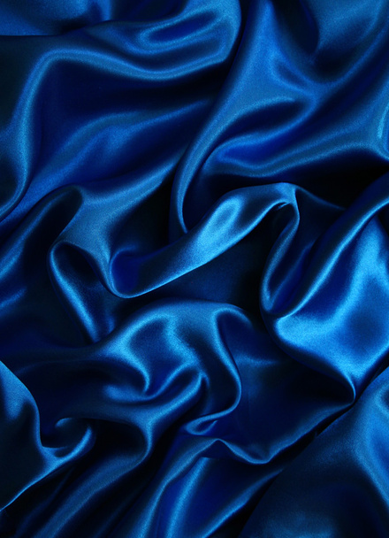 Smooth elegant blue silk - Fotografie, Obrázek