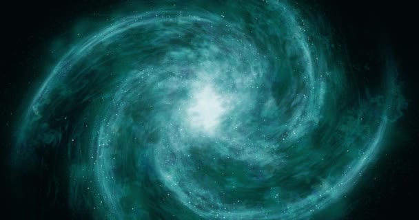 Bella galassia a spirale Sfondo cosmicoFormazione di ammassi stellari nello spazio profondo Lente ottica brillamento 4k filmati di animazione
 - Filmati, video