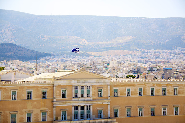 Vista exterior del parlamento griego
 - Foto, imagen