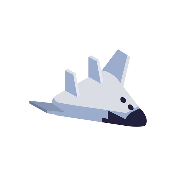 Diseño de vector de icono de estilo de relleno de cohete aislado
 - Vector, imagen