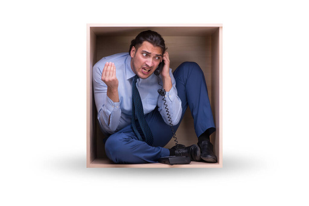 Employee working in tight space - Photo, Image