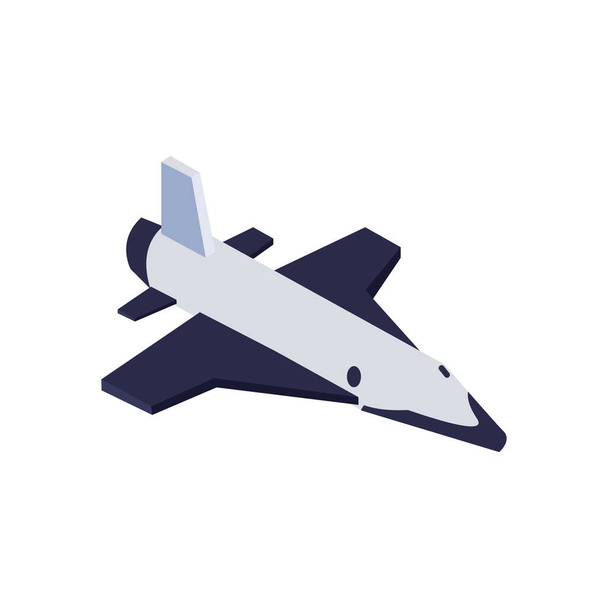 Isolated rocket fill style icon vector design - Vetor, Imagem