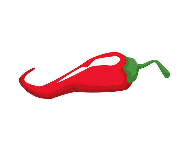 chili pepper hot vegetable icon - Διάνυσμα, εικόνα