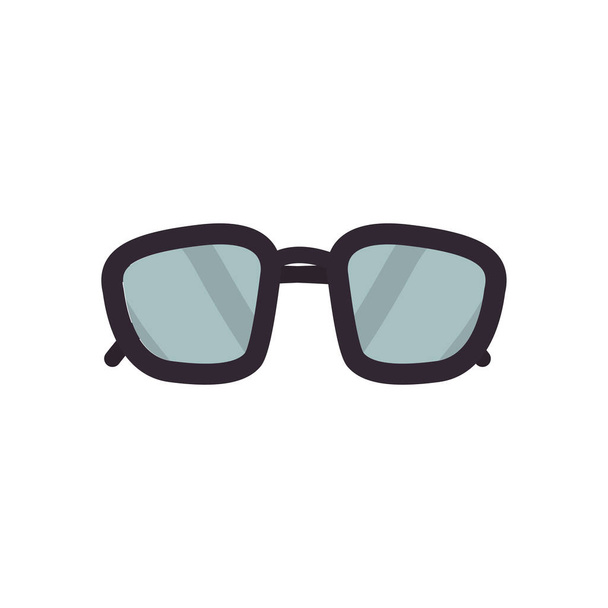 Μεμονωμένα γυαλιά επίπεδη στυλ εικονίδιο διανυσματικό σχεδιασμό - Διάνυσμα, εικόνα