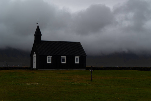 Black Church of Budir in Iceland - Valokuva, kuva