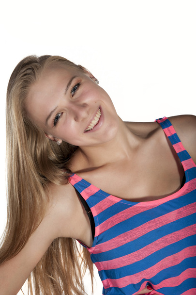 Portrait of a young attractive blonde - Fotó, kép