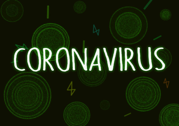 Illusztratív példa az új kínai koronavírusra, Covid-19 vagy 2019 nCov - Fotó, kép
