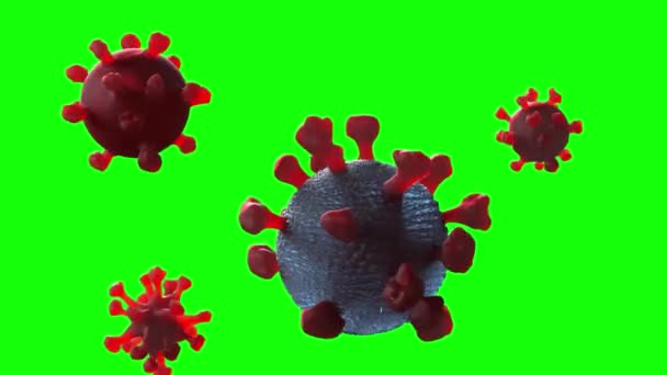 wirus Covid 19 koncepcja koronawirusa 3d renderowania - Materiał filmowy, wideo