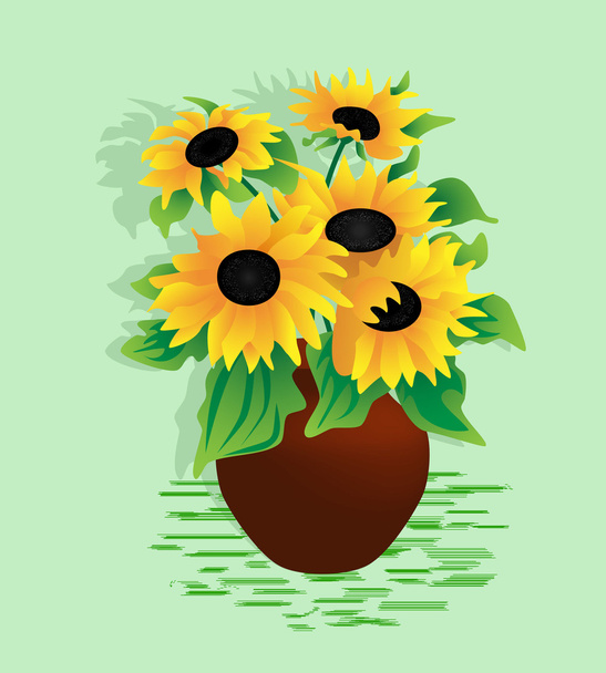 Sunflower - Διάνυσμα, εικόνα