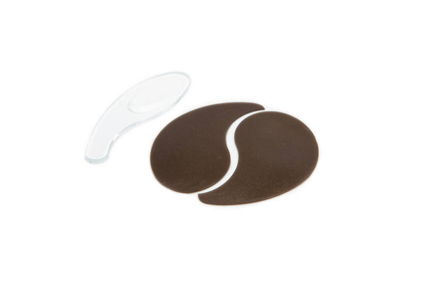 Under eye patches with collagen on white background. - Photo, Image