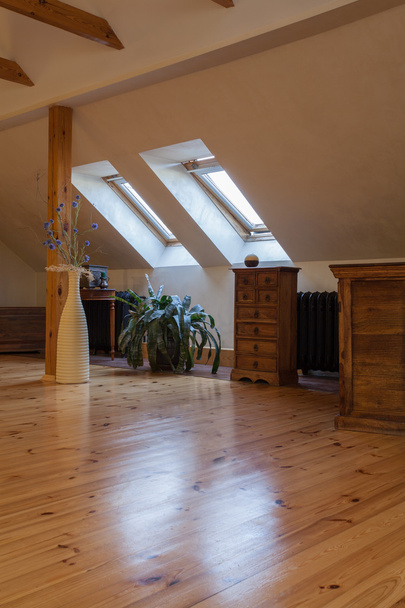 Cloudy home - attic - Foto, Imagen