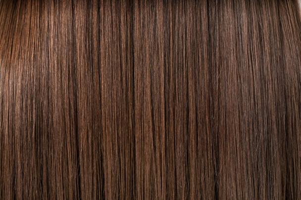 Healthy straight female hair, closeup - Photo, Image