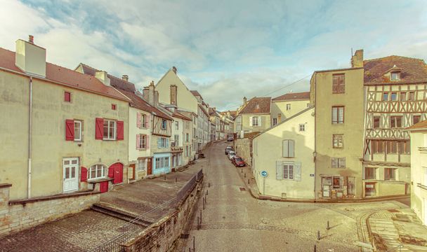 Langres historické město v Champagne Ardenne Francie Evropa - Fotografie, Obrázek