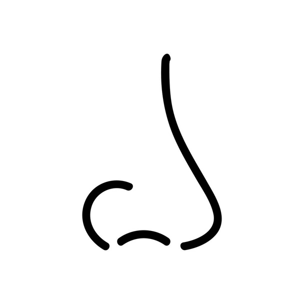 μύτη άνδρες διάνυσμα εικονίδιο. Οι άντρες της μύτης υπογράφουν. απομονωμένη απεικόνιση συμβόλων περιγράμματος - Διάνυσμα, εικόνα