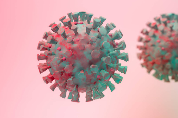 Rendering 3D del virus Corona
 - Foto, immagini