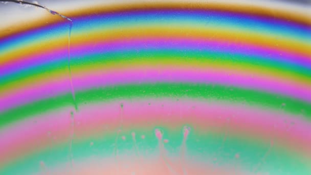 Futuristische Rainbow Kleuren Vloeibare Abstracte Achtergrond. LSD PSychedelisch concept - Video